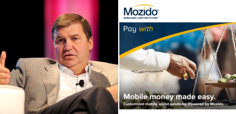 Collage of Michael Liberty and Mozido Homepage